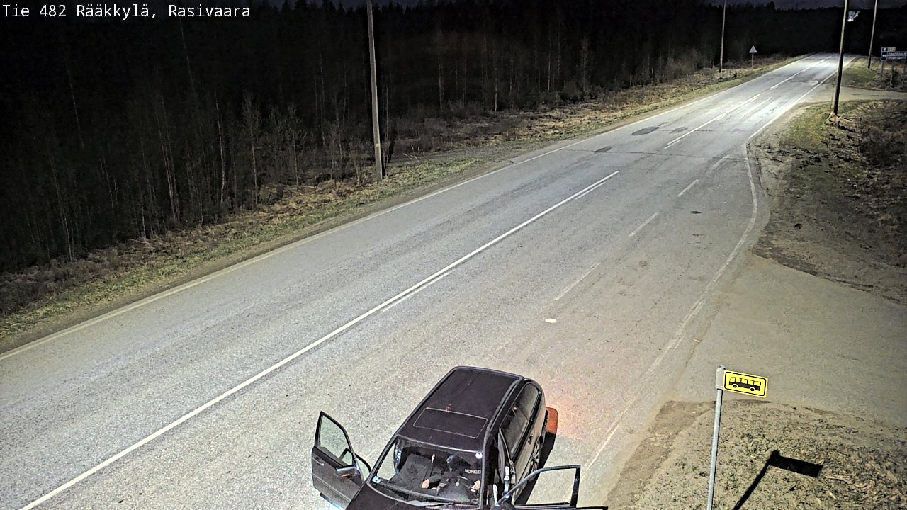 Weather Camera Image Väg 482 Rääkkylä, Rasivaara, Rääkkylä, Pohjois-Karjala