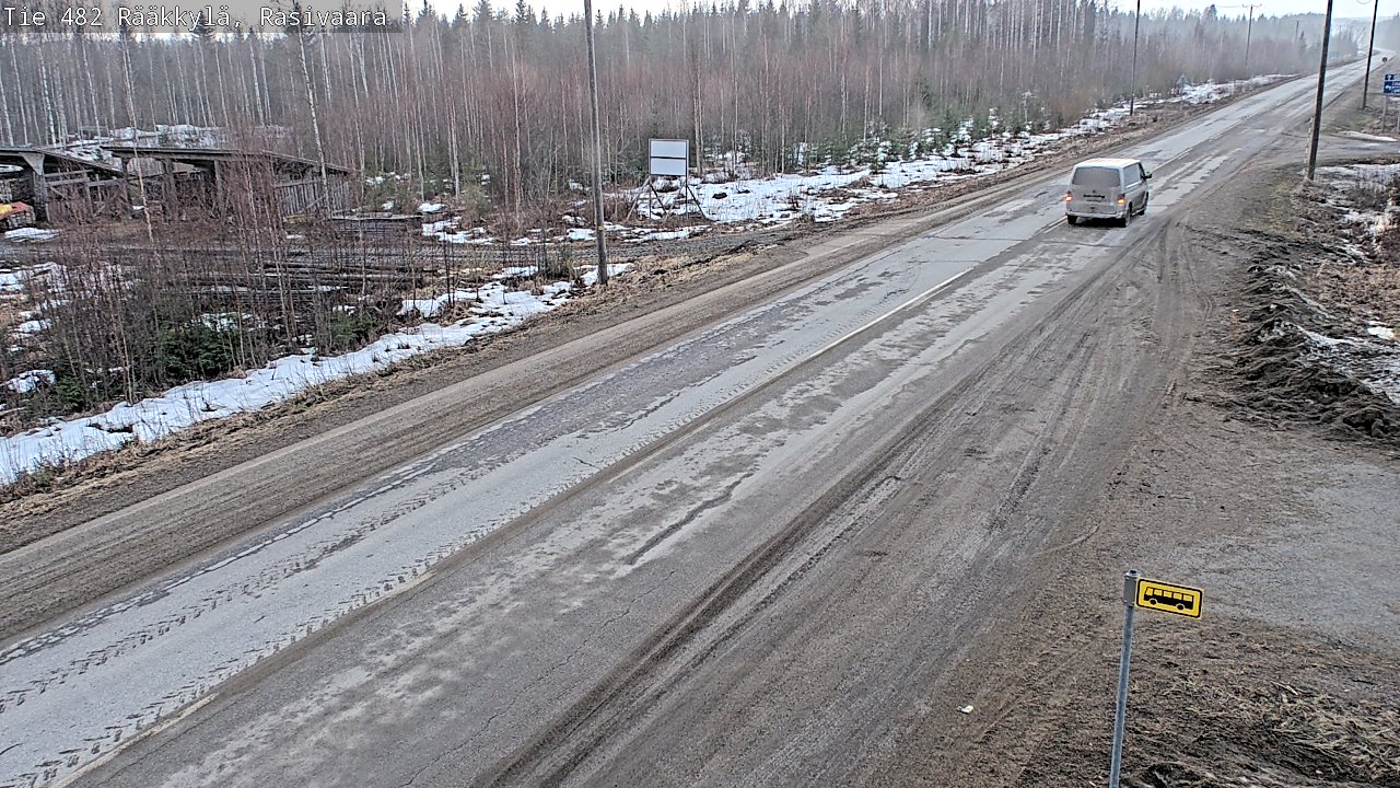 Weather Camera Image Väg 482 Rääkkylä, Rasivaara, Rääkkylä, Pohjois-Karjala