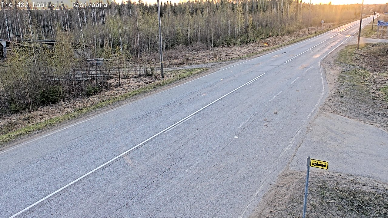 Weather Camera Image Väg 482 Rääkkylä, Rasivaara, Rääkkylä, Pohjois-Karjala