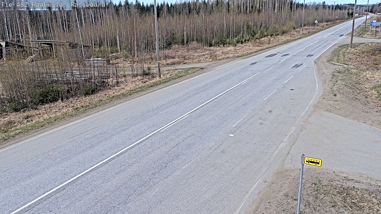 Weather Camera Image Väg 482 Rääkkylä, Rasivaara, Rääkkylä, Pohjois-Karjala