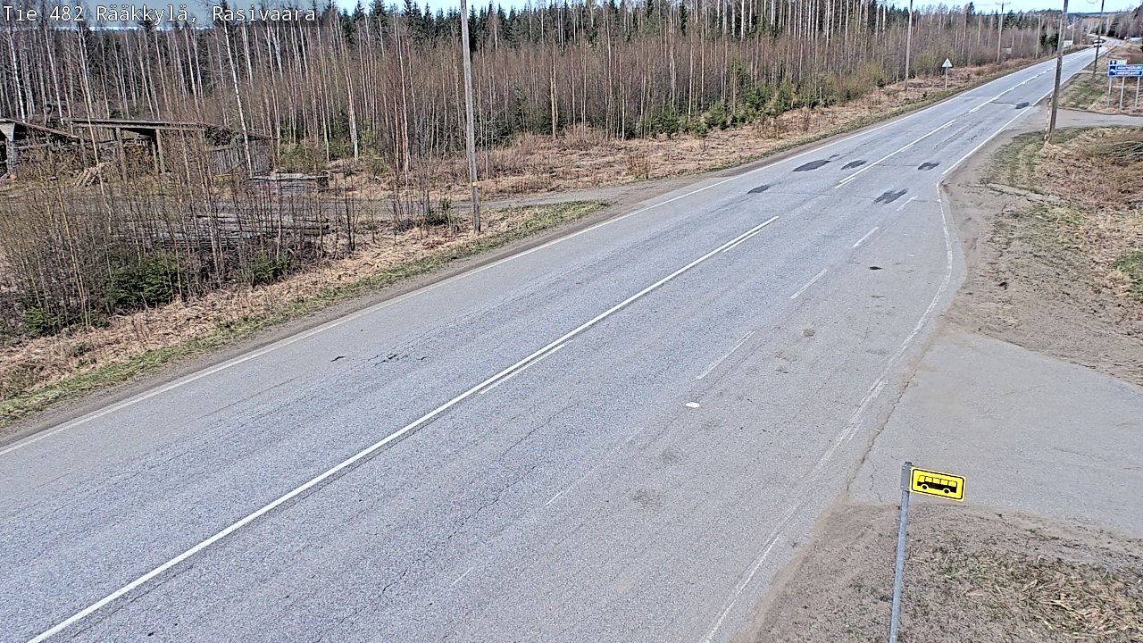 Weather Camera Image Väg 482 Rääkkylä, Rasivaara, Rääkkylä, Pohjois-Karjala
