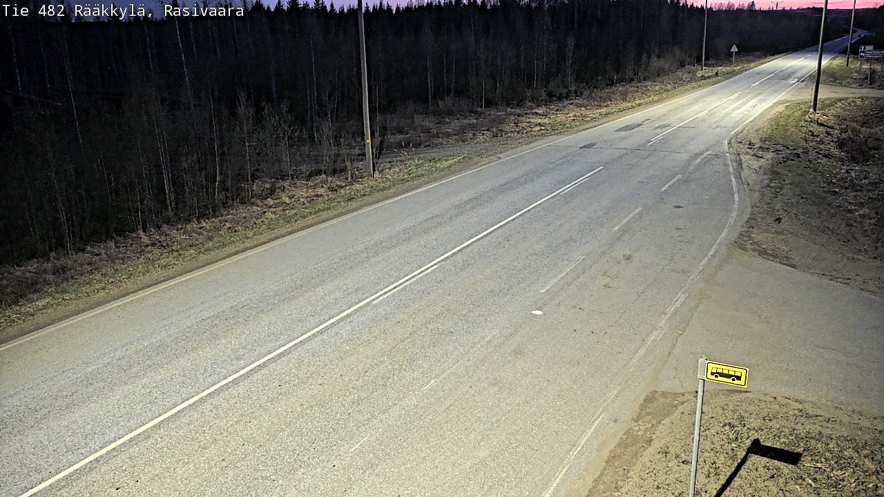 Weather Camera Image Väg 482 Rääkkylä, Rasivaara, Rääkkylä, Pohjois-Karjala