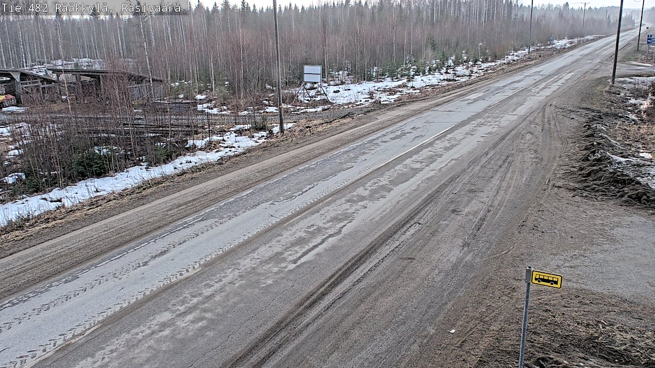 Weather Camera Image Väg 482 Rääkkylä, Rasivaara, Rääkkylä, Pohjois-Karjala