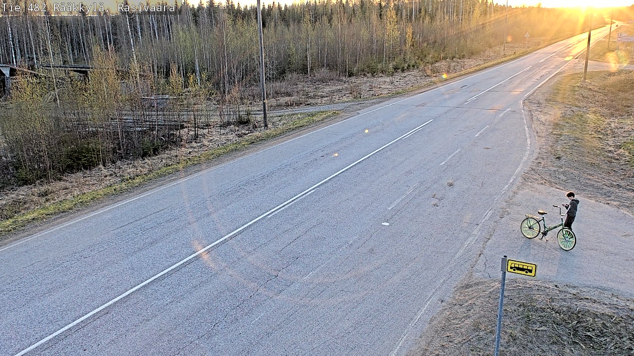 Weather Camera Image Väg 482 Rääkkylä, Rasivaara, Rääkkylä, Pohjois-Karjala