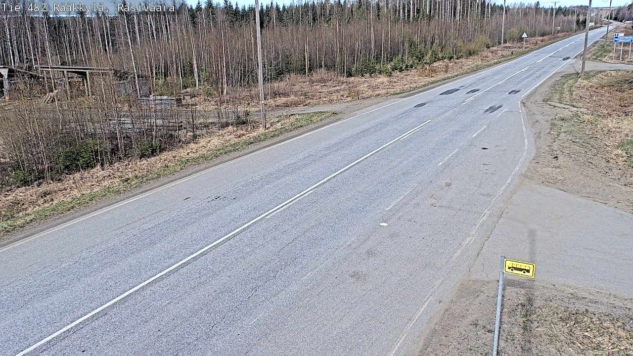 Weather Camera Image Väg 482 Rääkkylä, Rasivaara, Rääkkylä, Pohjois-Karjala