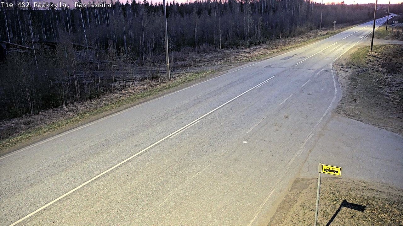 Weather Camera Image Väg 482 Rääkkylä, Rasivaara, Rääkkylä, Pohjois-Karjala