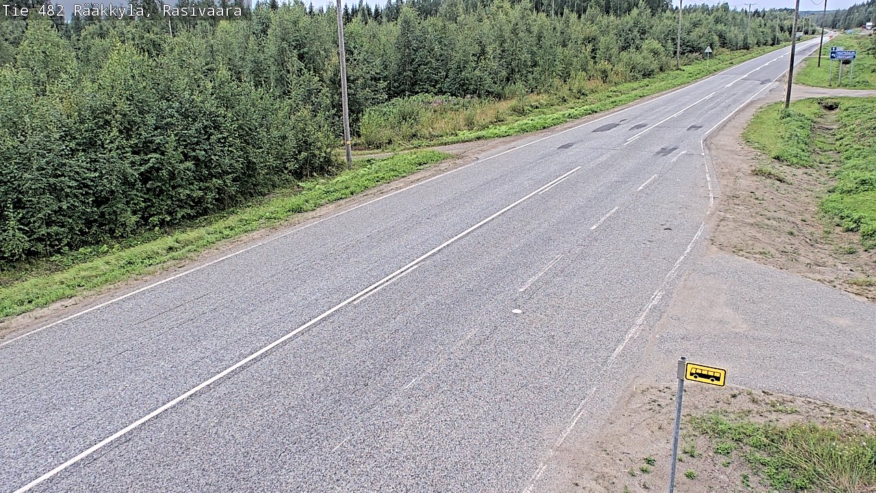 Weather Camera Image Väg 482 Rääkkylä, Rasivaara, Rääkkylä, Pohjois-Karjala