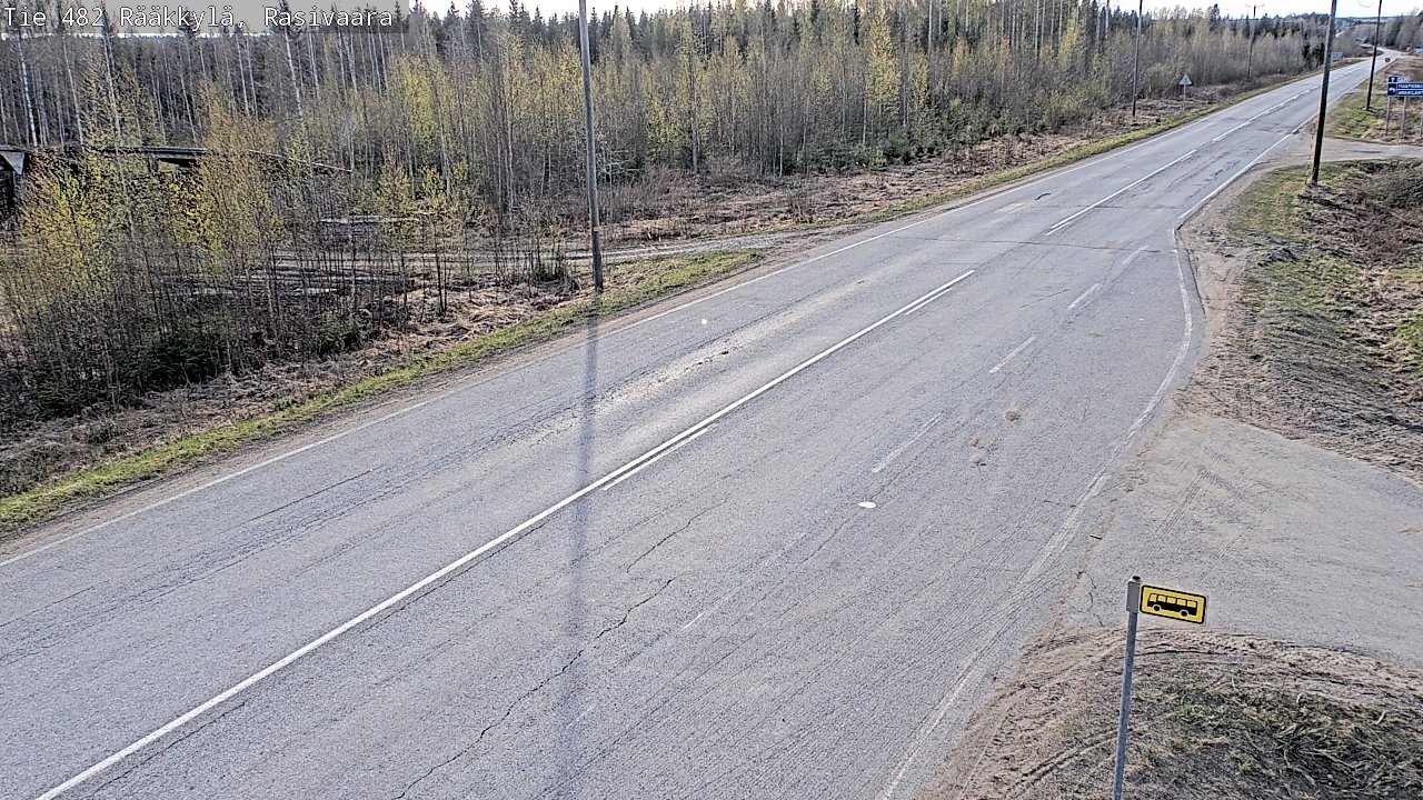 Weather Camera Image Väg 482 Rääkkylä, Rasivaara, Rääkkylä, Pohjois-Karjala