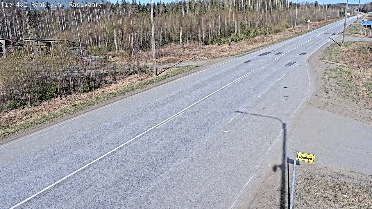 Weather Camera Image Road 482 Rääkkylä, Rasivaara, Rääkkylä, Pohjois-Karjala