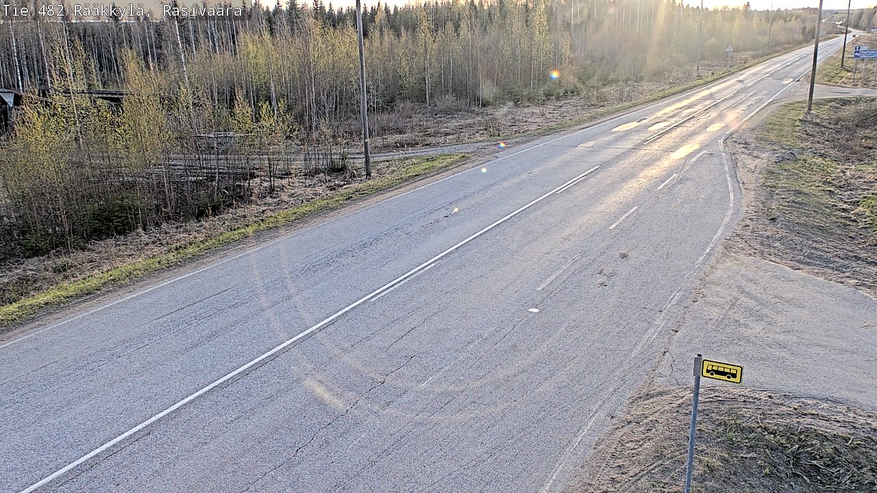 Weather Camera Image Väg 482 Rääkkylä, Rasivaara, Rääkkylä, Pohjois-Karjala