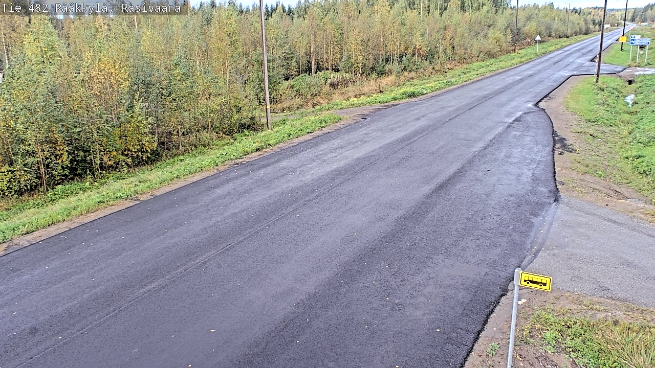 Weather Camera Image Väg 482 Rääkkylä, Rasivaara, Rääkkylä, Pohjois-Karjala