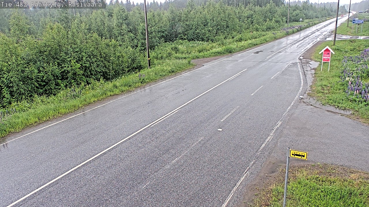 Weather Camera Image Väg 482 Rääkkylä, Rasivaara, Rääkkylä, Pohjois-Karjala