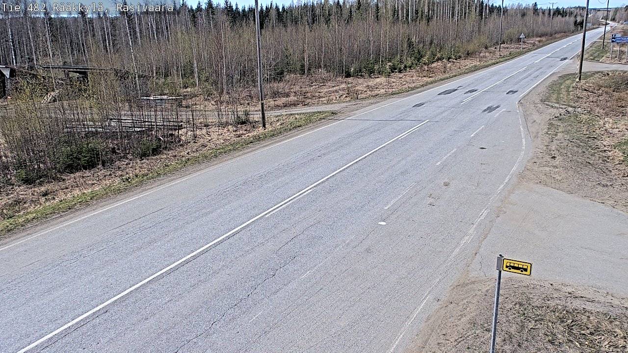 Weather Camera Image Väg 482 Rääkkylä, Rasivaara, Rääkkylä, Pohjois-Karjala
