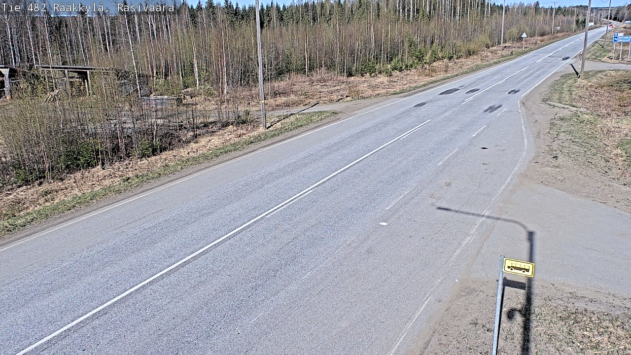 Weather Camera Image Road 482 Rääkkylä, Rasivaara, Rääkkylä, Pohjois-Karjala