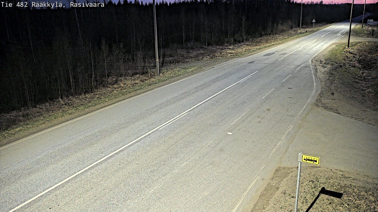 Weather Camera Image Väg 482 Rääkkylä, Rasivaara, Rääkkylä, Pohjois-Karjala