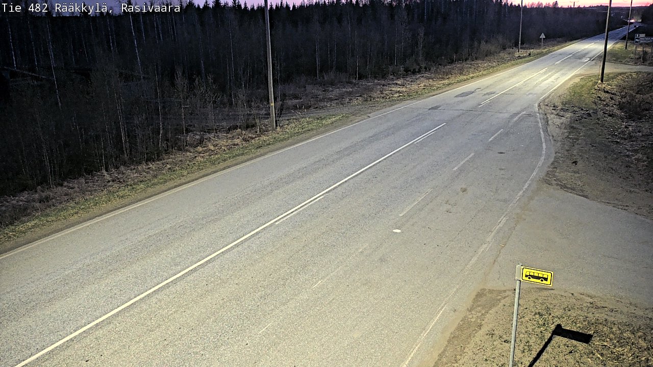 Weather Camera Image Väg 482 Rääkkylä, Rasivaara, Rääkkylä, Pohjois-Karjala