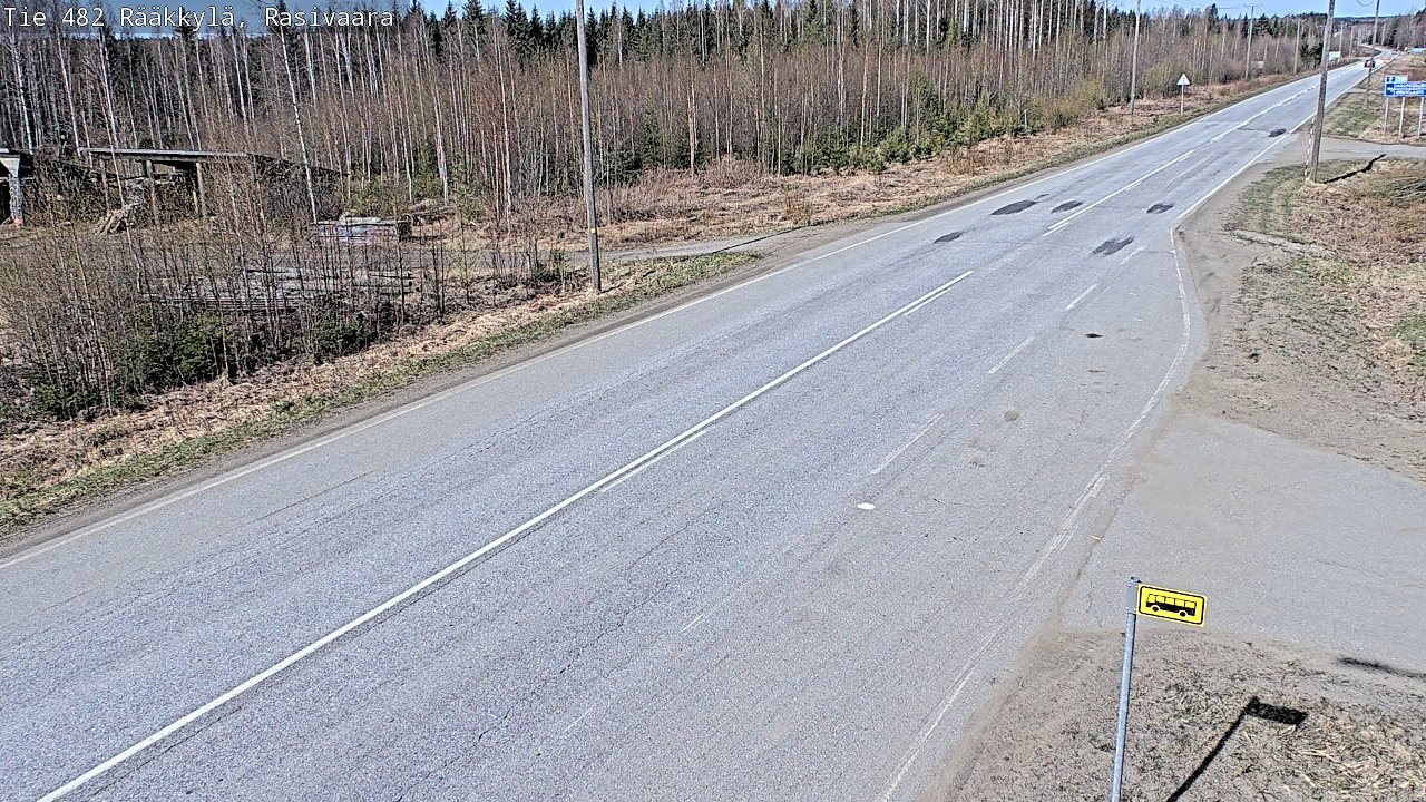 Weather Camera Image Väg 482 Rääkkylä, Rasivaara, Rääkkylä, Pohjois-Karjala