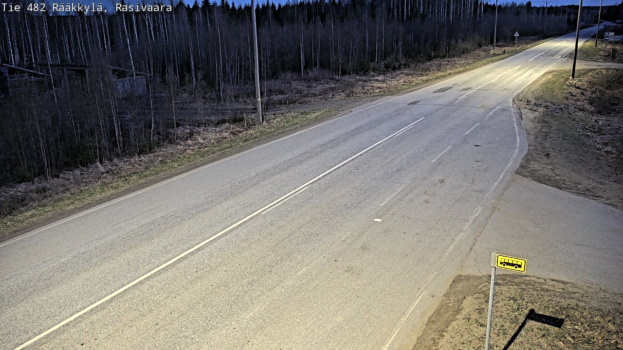 Weather Camera Image Väg 482 Rääkkylä, Rasivaara, Rääkkylä, Pohjois-Karjala