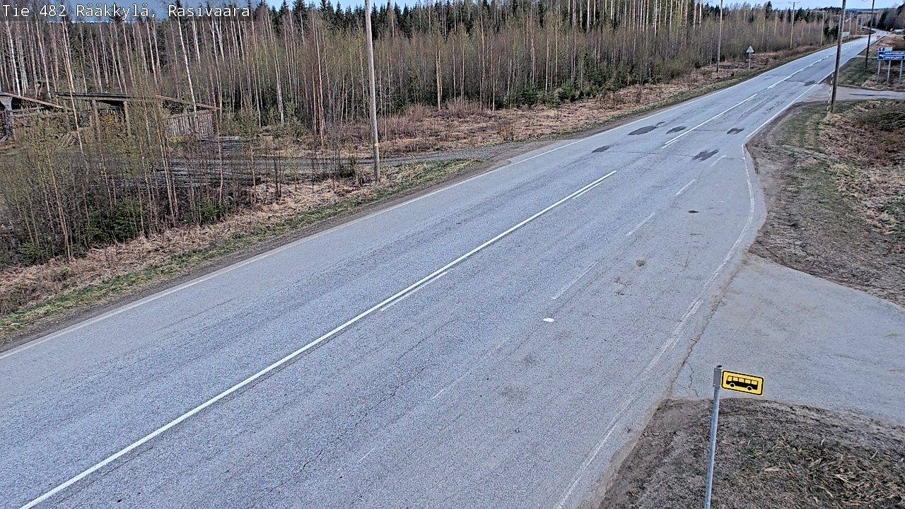 Weather Camera Image Väg 482 Rääkkylä, Rasivaara, Rääkkylä, Pohjois-Karjala