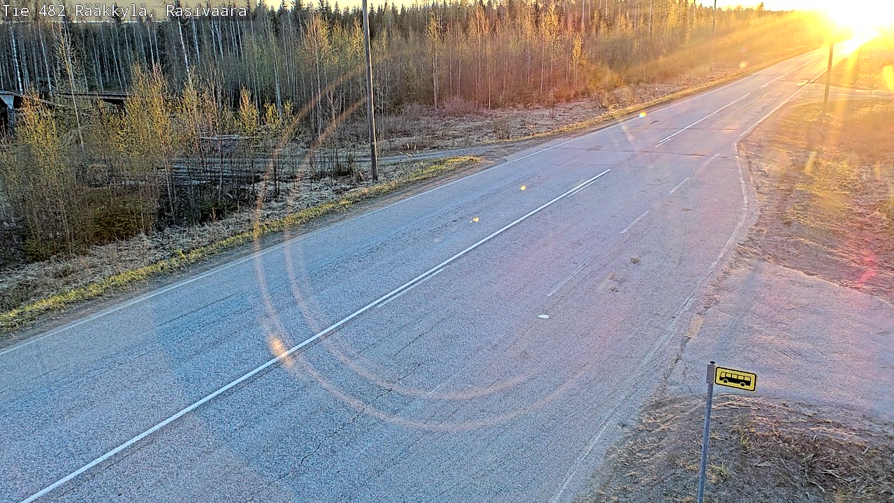 Weather Camera Image Väg 482 Rääkkylä, Rasivaara, Rääkkylä, Pohjois-Karjala