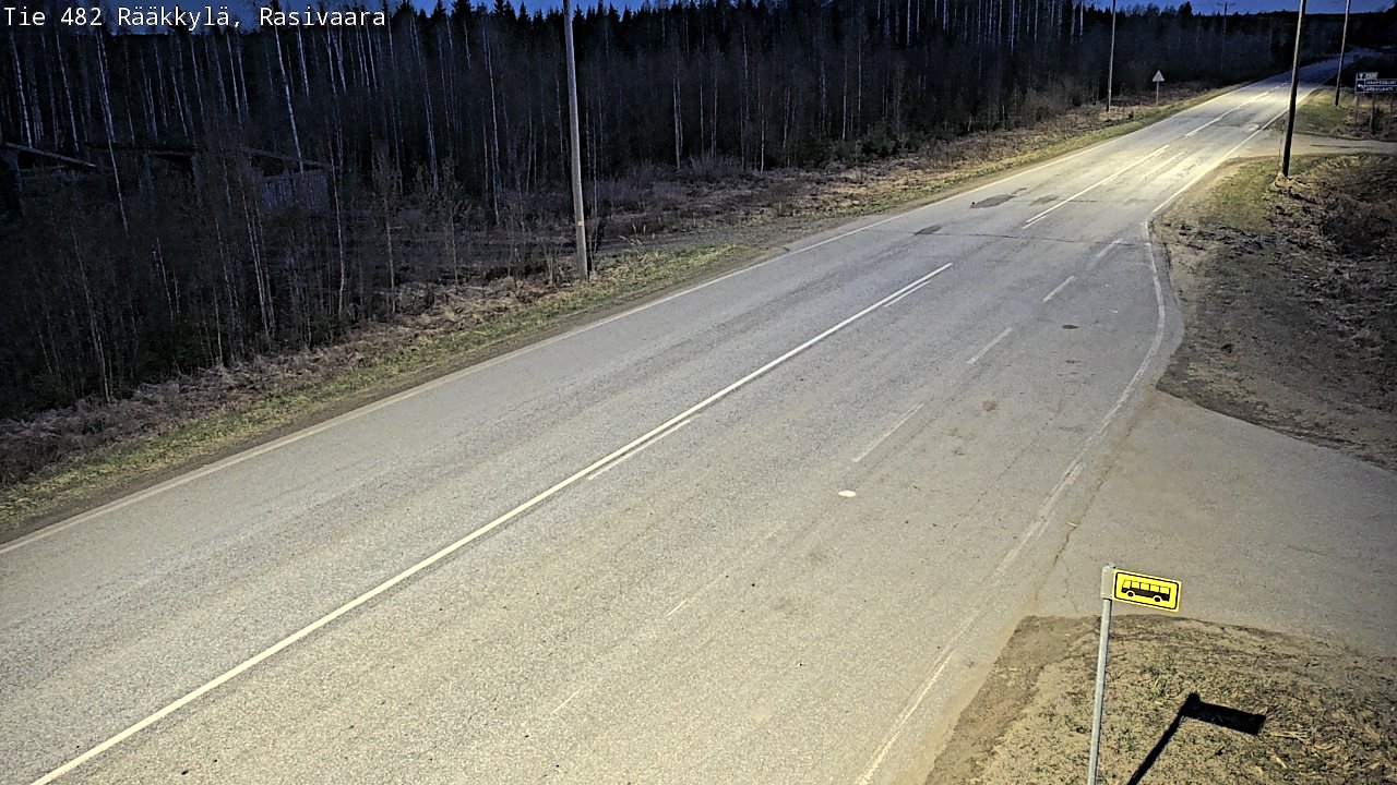 Weather Camera Image Väg 482 Rääkkylä, Rasivaara, Rääkkylä, Pohjois-Karjala