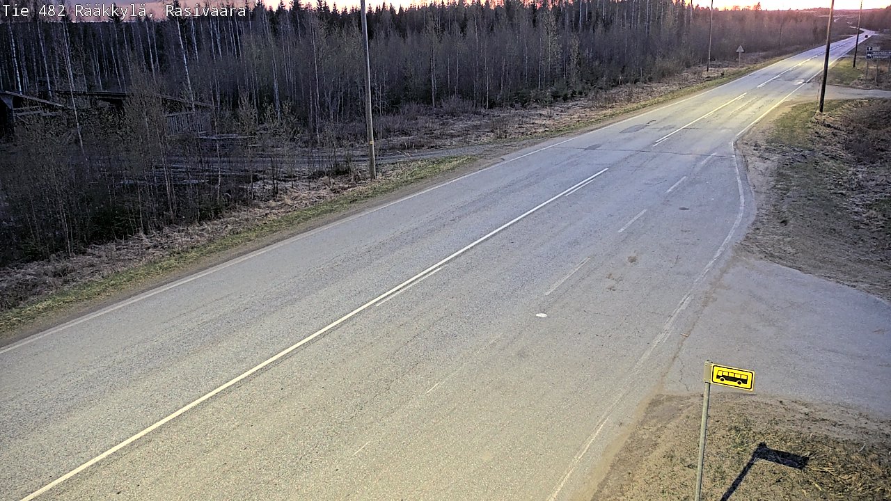 Weather Camera Image Väg 482 Rääkkylä, Rasivaara, Rääkkylä, Pohjois-Karjala