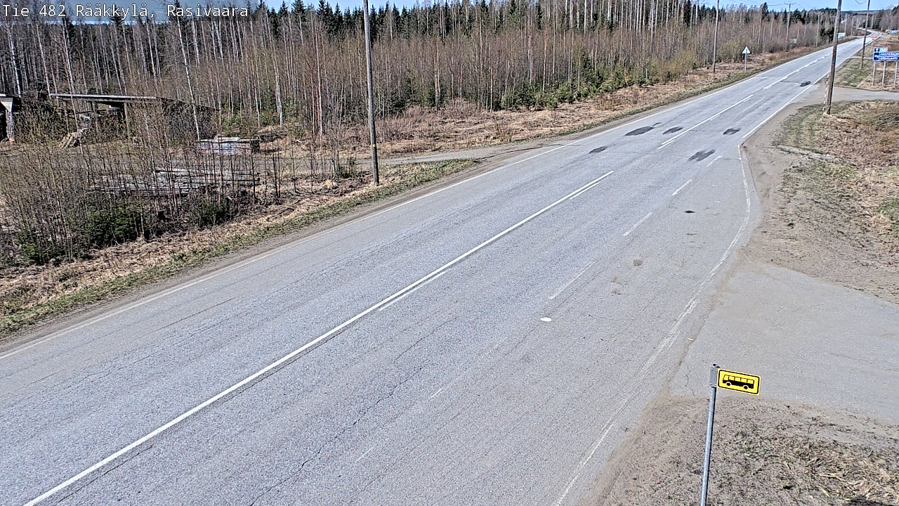Weather Camera Image Väg 482 Rääkkylä, Rasivaara, Rääkkylä, Pohjois-Karjala