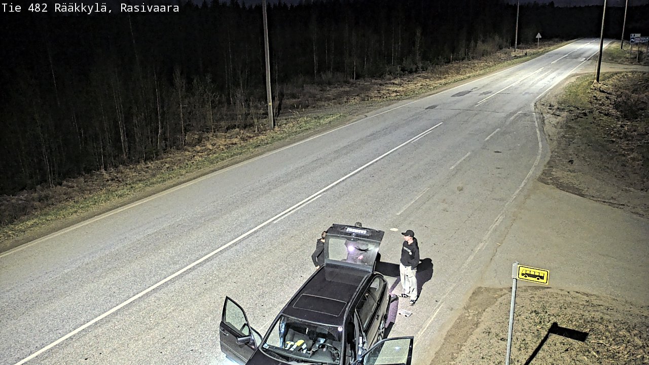 Weather Camera Image Väg 482 Rääkkylä, Rasivaara, Rääkkylä, Pohjois-Karjala