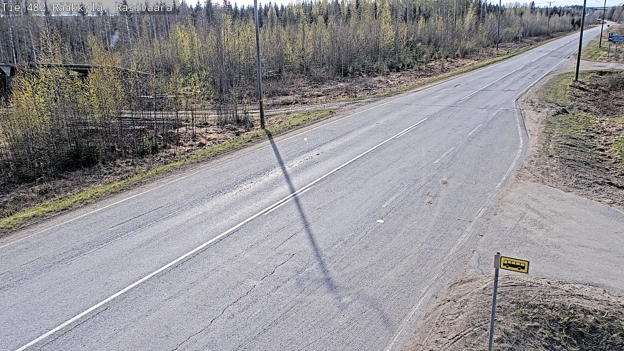 Weather Camera Image Väg 482 Rääkkylä, Rasivaara, Rääkkylä, Pohjois-Karjala