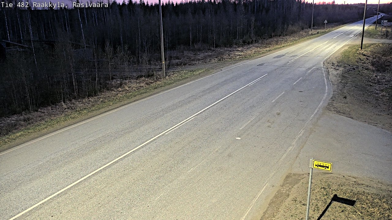 Weather Camera Image Väg 482 Rääkkylä, Rasivaara, Rääkkylä, Pohjois-Karjala