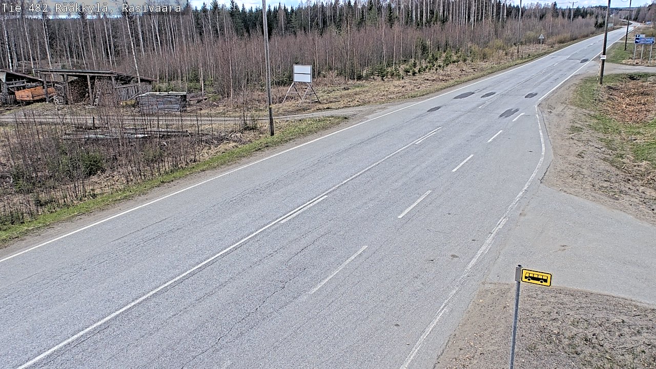 Weather Camera Image Road 482 Rääkkylä, Rasivaara, Rääkkylä, Pohjois-Karjala