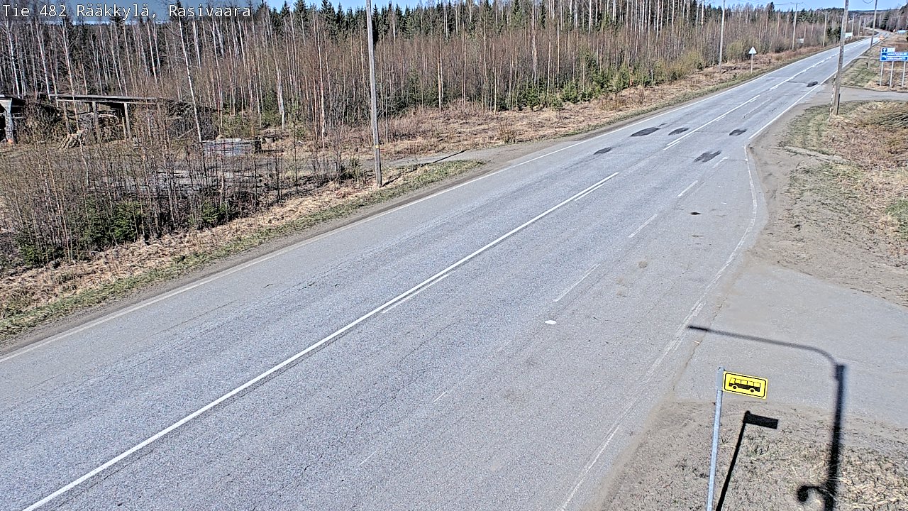 Weather Camera Image Väg 482 Rääkkylä, Rasivaara, Rääkkylä, Pohjois-Karjala