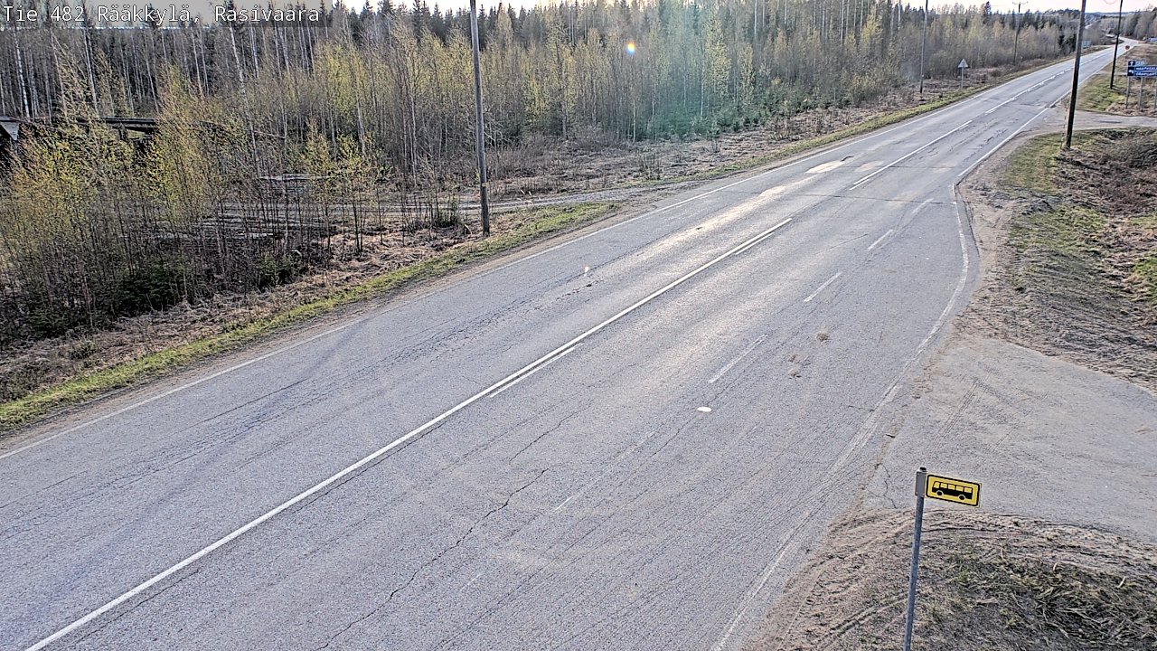 Weather Camera Image Väg 482 Rääkkylä, Rasivaara, Rääkkylä, Pohjois-Karjala