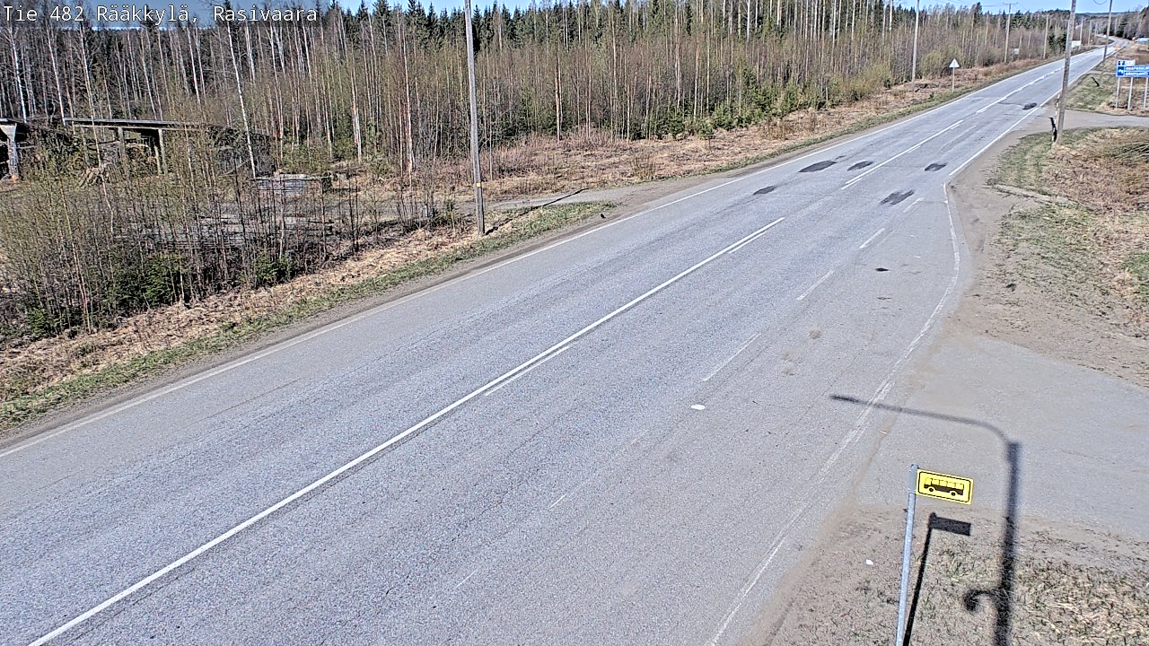 Weather Camera Image Road 482 Rääkkylä, Rasivaara, Rääkkylä, Pohjois-Karjala