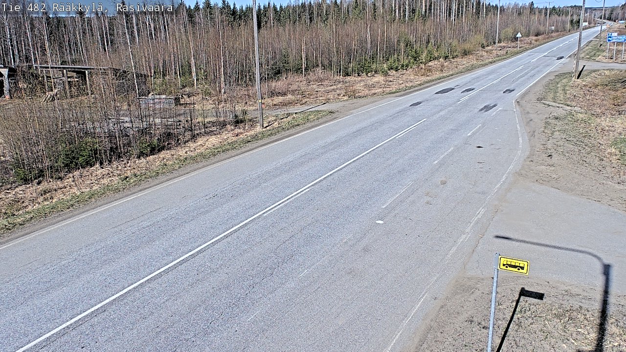 Weather Camera Image Väg 482 Rääkkylä, Rasivaara, Rääkkylä, Pohjois-Karjala