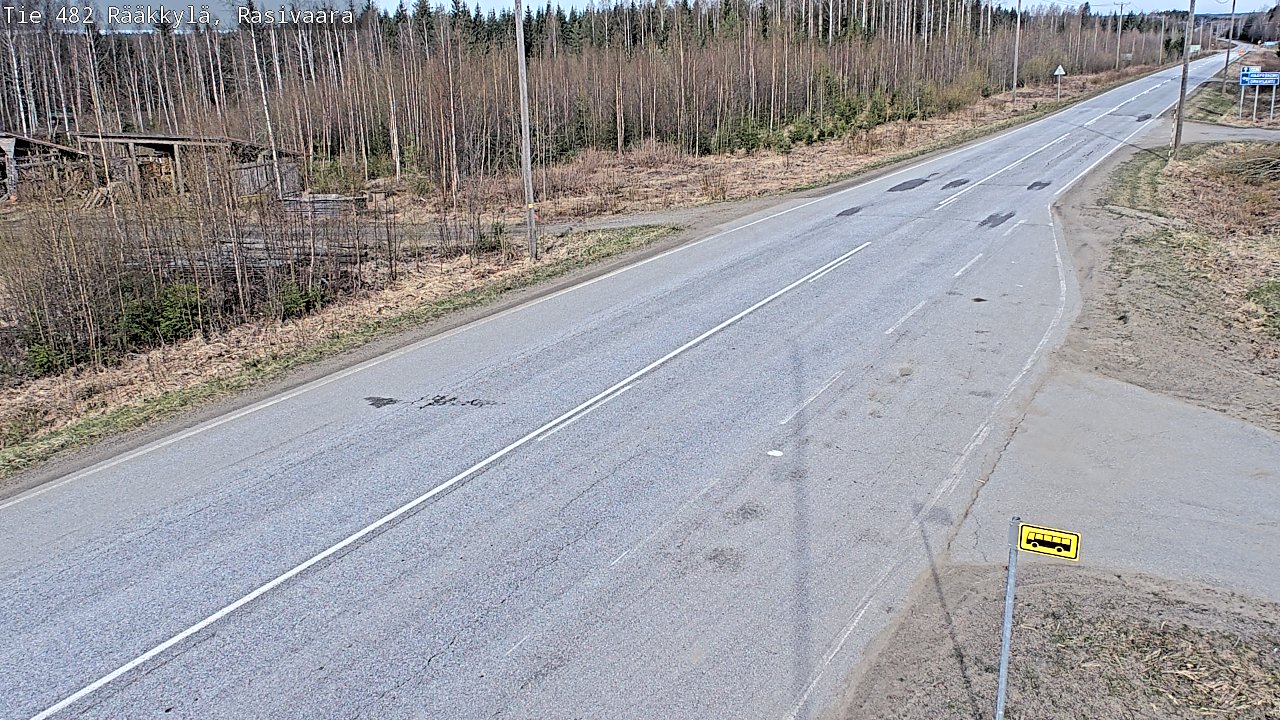 Weather Camera Image Väg 482 Rääkkylä, Rasivaara, Rääkkylä, Pohjois-Karjala