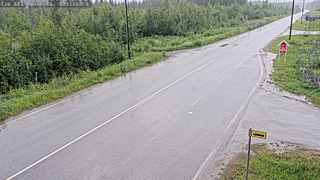 Weather Camera Image Väg 482 Rääkkylä, Rasivaara, Rääkkylä, Pohjois-Karjala