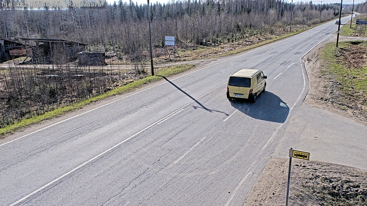 Weather Camera Image Road 482 Rääkkylä, Rasivaara, Rääkkylä, Pohjois-Karjala