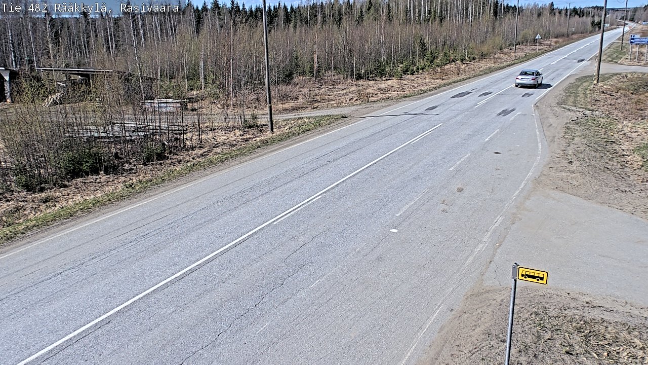 Weather Camera Image Väg 482 Rääkkylä, Rasivaara, Rääkkylä, Pohjois-Karjala