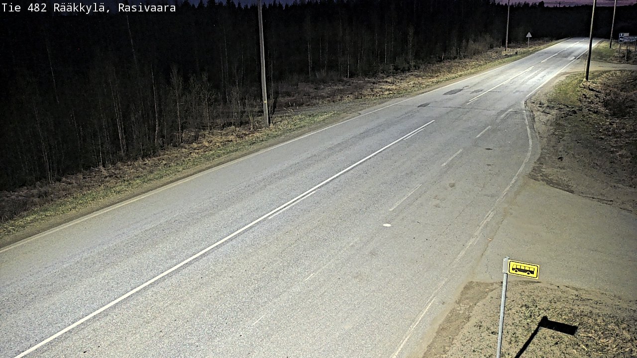 Weather Camera Image Väg 482 Rääkkylä, Rasivaara, Rääkkylä, Pohjois-Karjala