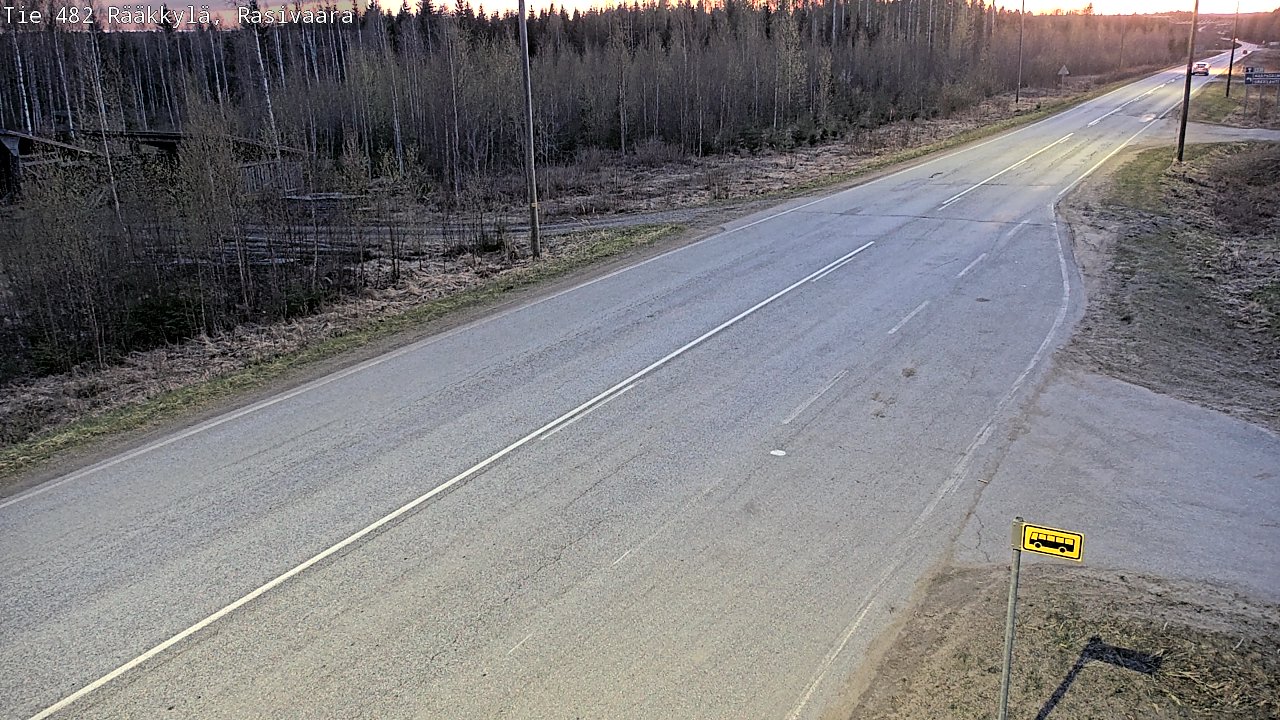 Weather Camera Image Väg 482 Rääkkylä, Rasivaara, Rääkkylä, Pohjois-Karjala