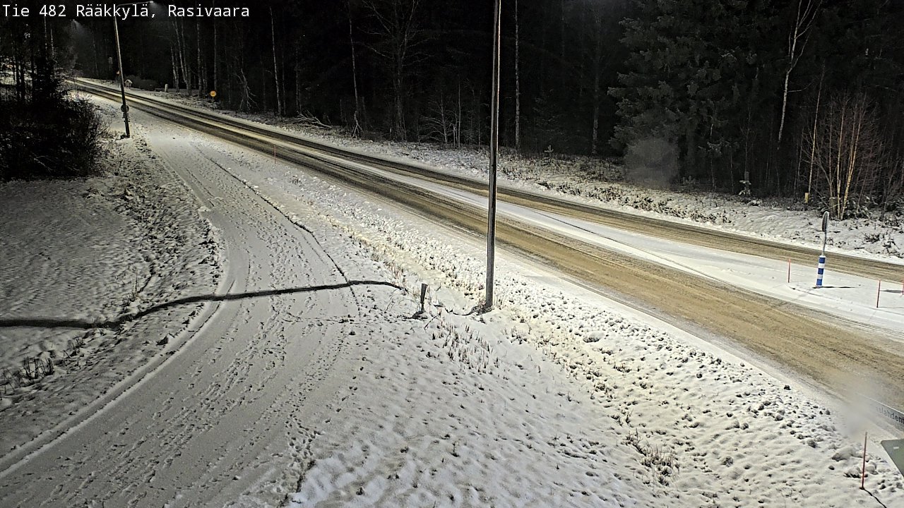 Weather Camera Image Väg 482 Rääkkylä, Rasivaara, Rääkkylä, Pohjois-Karjala