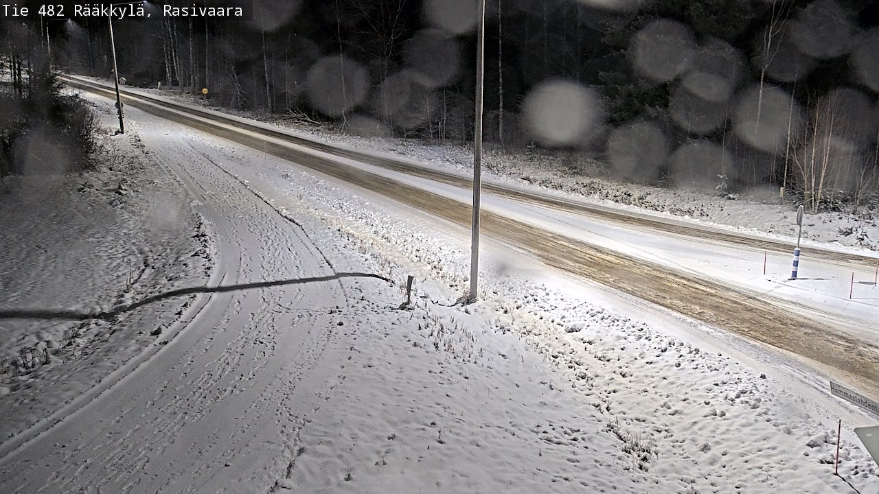 Weather Camera Image Väg 482 Rääkkylä, Rasivaara, Rääkkylä, Pohjois-Karjala