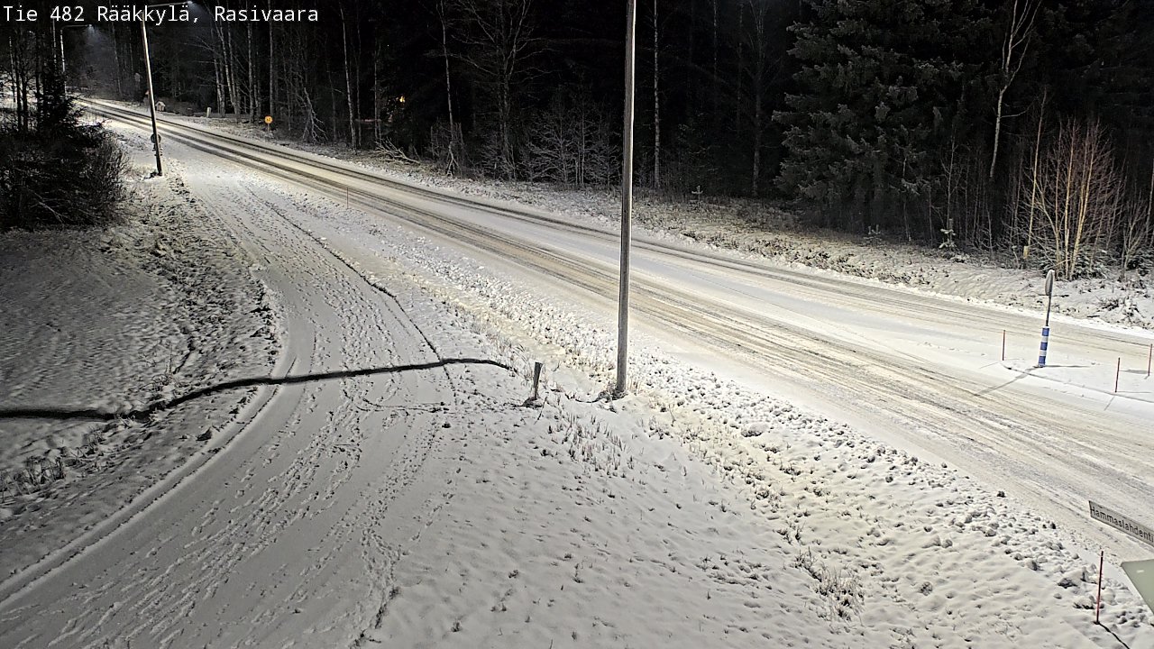 Weather Camera Image Väg 482 Rääkkylä, Rasivaara, Rääkkylä, Pohjois-Karjala