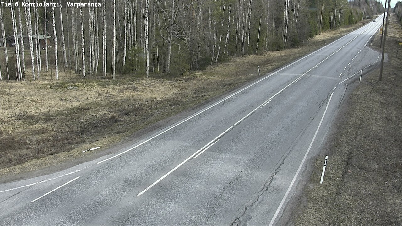 Weather Camera Image Väg 6 Kontiolax, Varparanta, Kontiolahti, Pohjois-Karjala