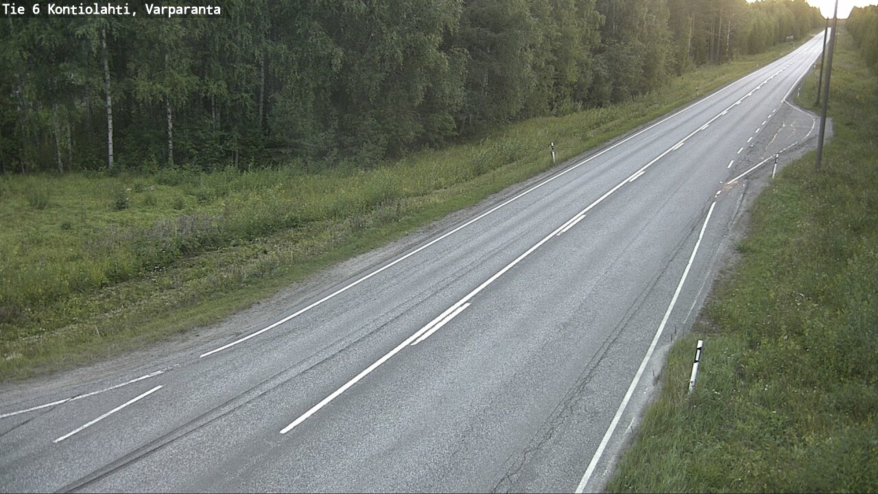 Weather Camera Image Road 6 Kontiolahti, Varparanta, Kontiolahti, Pohjois-Karjala