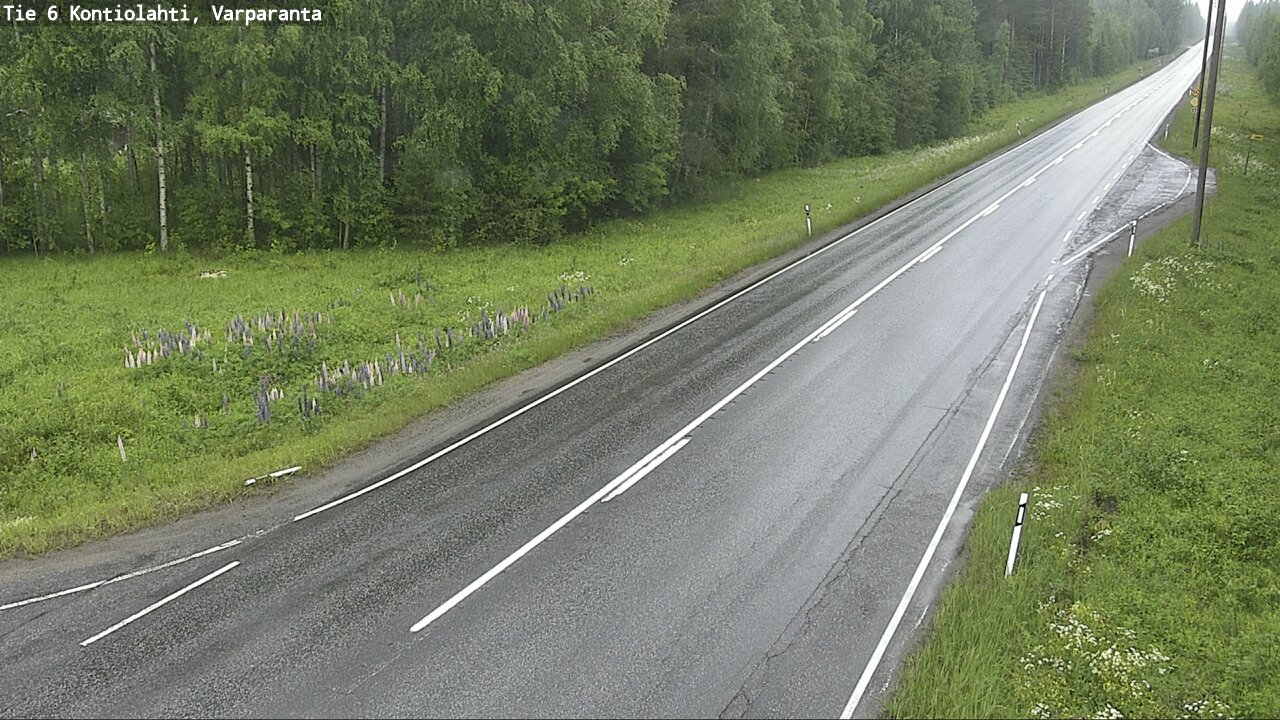 Weather Camera Image Road 6 Kontiolahti, Varparanta, Kontiolahti, Pohjois-Karjala