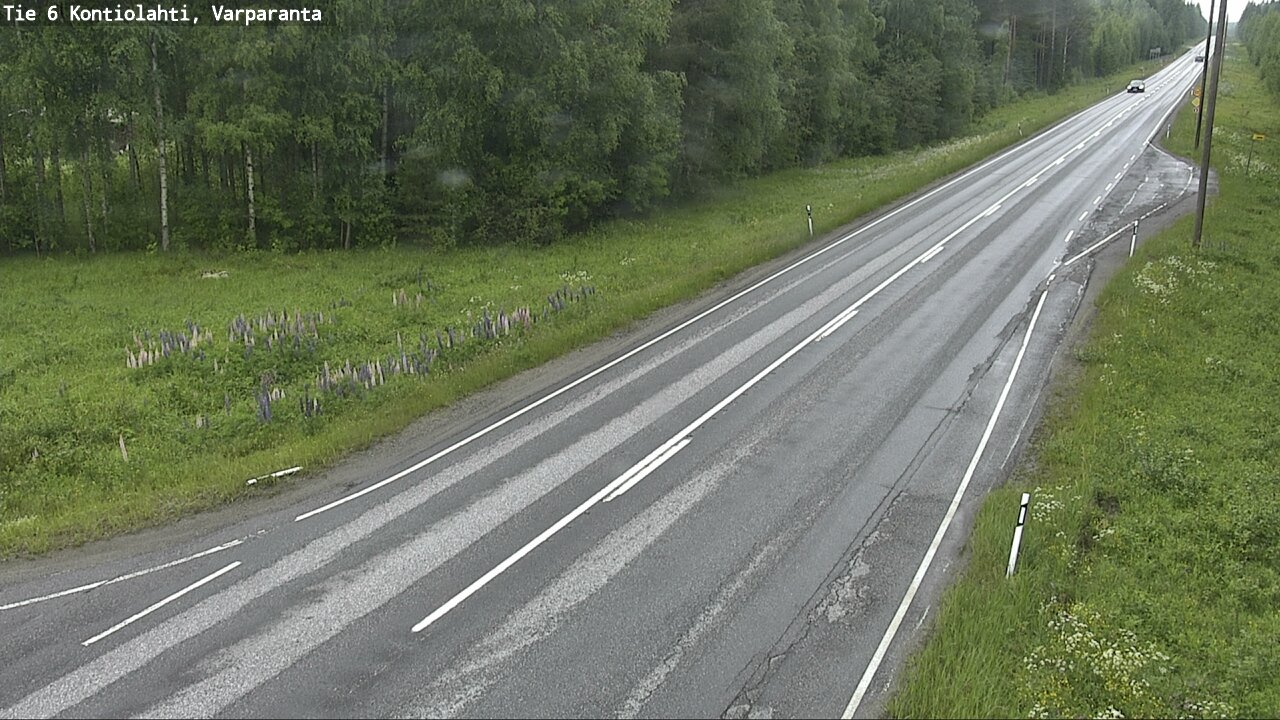 Weather Camera Image Road 6 Kontiolahti, Varparanta, Kontiolahti, Pohjois-Karjala