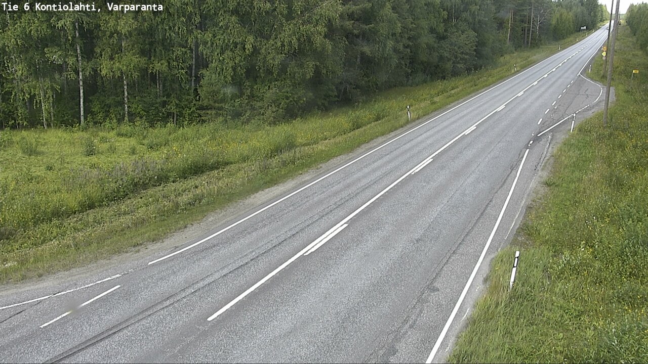 Weather Camera Image Road 6 Kontiolahti, Varparanta, Kontiolahti, Pohjois-Karjala