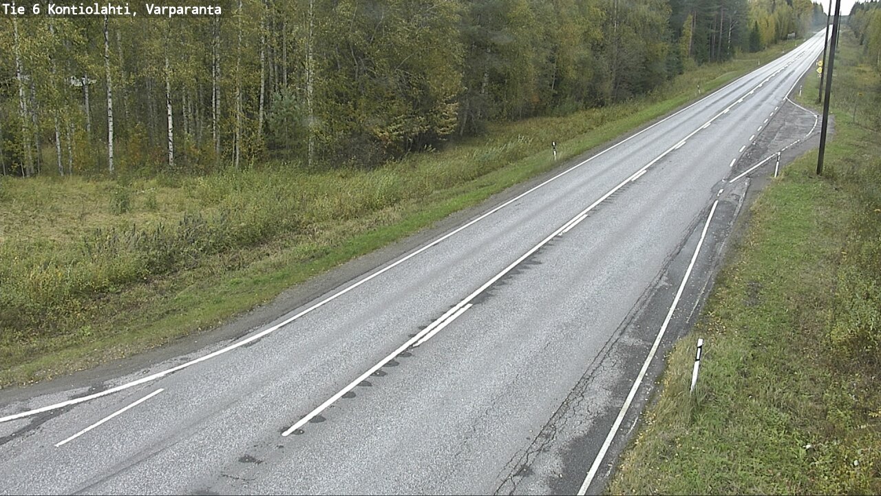 Weather Camera Image Väg 6 Kontiolax, Varparanta, Kontiolahti, Pohjois-Karjala